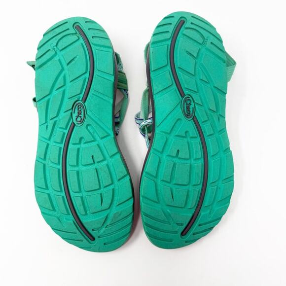 Chacos Mint Green/Gray ZX2 Sport Sandals Women's Size 9 EUC Arch Support Footbed - Picture 6 of 9